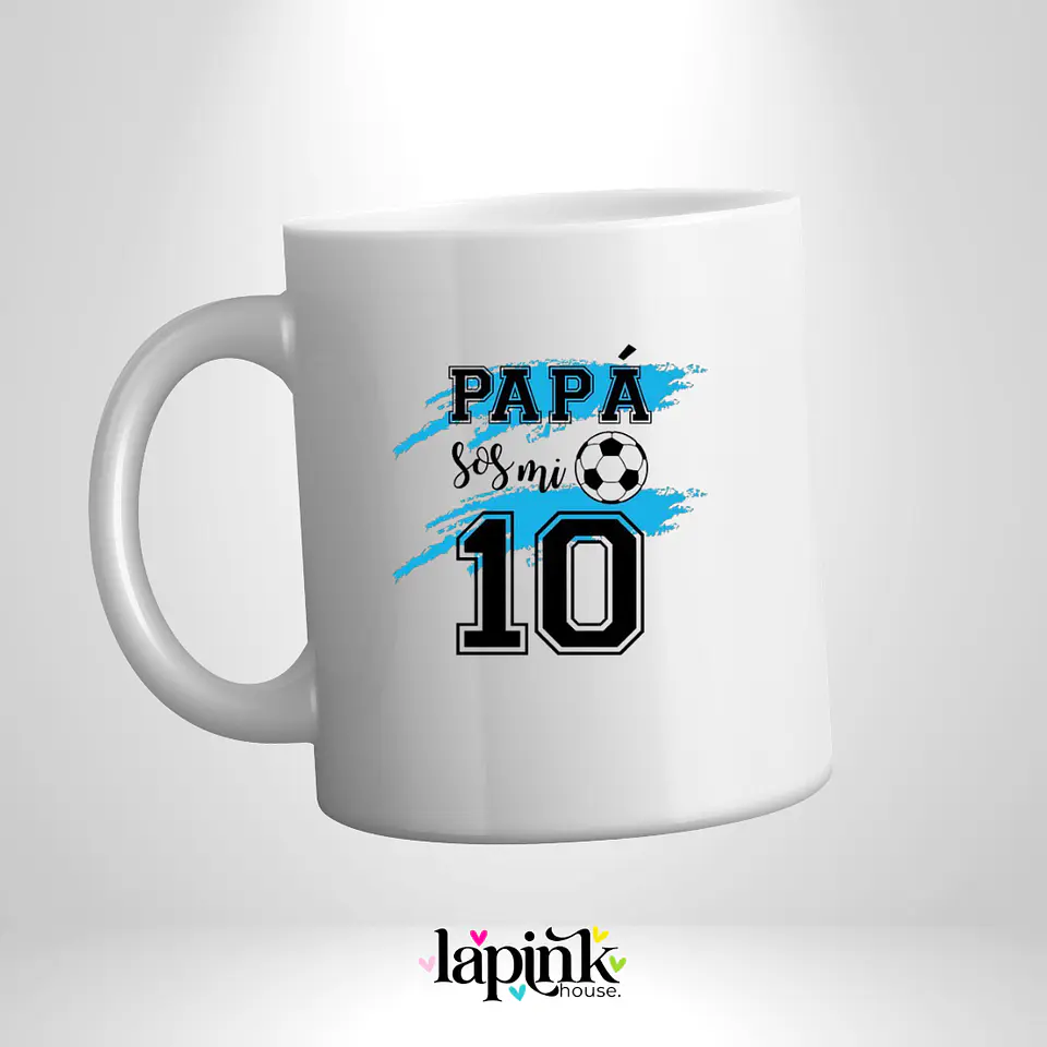 Polera Día del Padre Personalizada 9 | Regalo Especial para Papá Sos mi 10 Argentina Messi 4