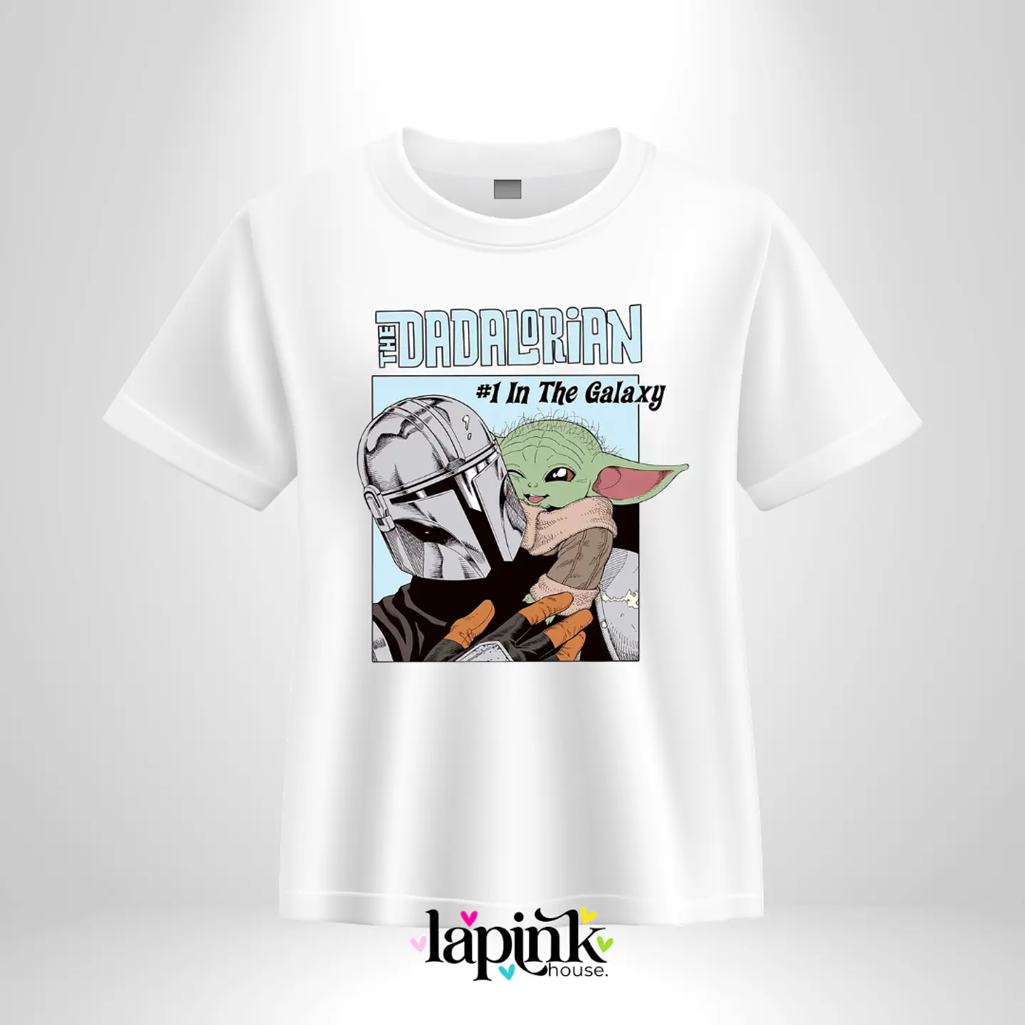Polera Día del Padre Personalizada 10 | Regalo Especial para The Dadalorian Mandalorian 1