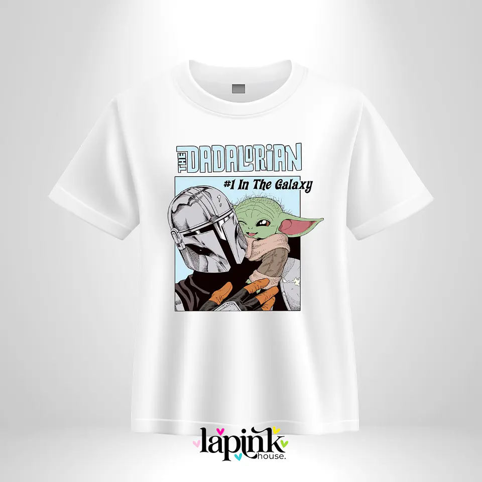 Polera Día del Padre Personalizada 10 | Regalo Especial para The Dadalorian Mandalorian 1