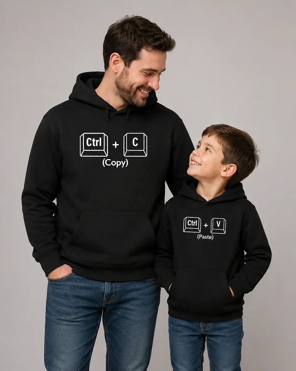 Poleron Día del Padre Personalizada Duo 1 | Regalo Especial para Papá 2