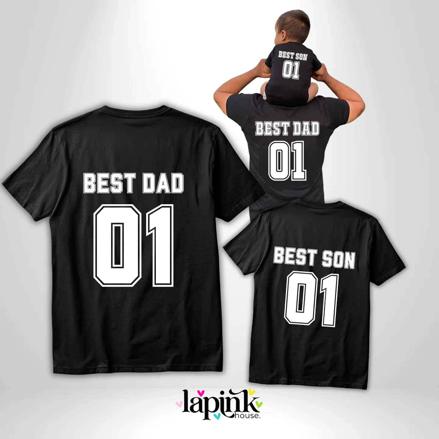 Polera Día del Padre Personalizada Duo 3 | Regalo Especial para Papá 1