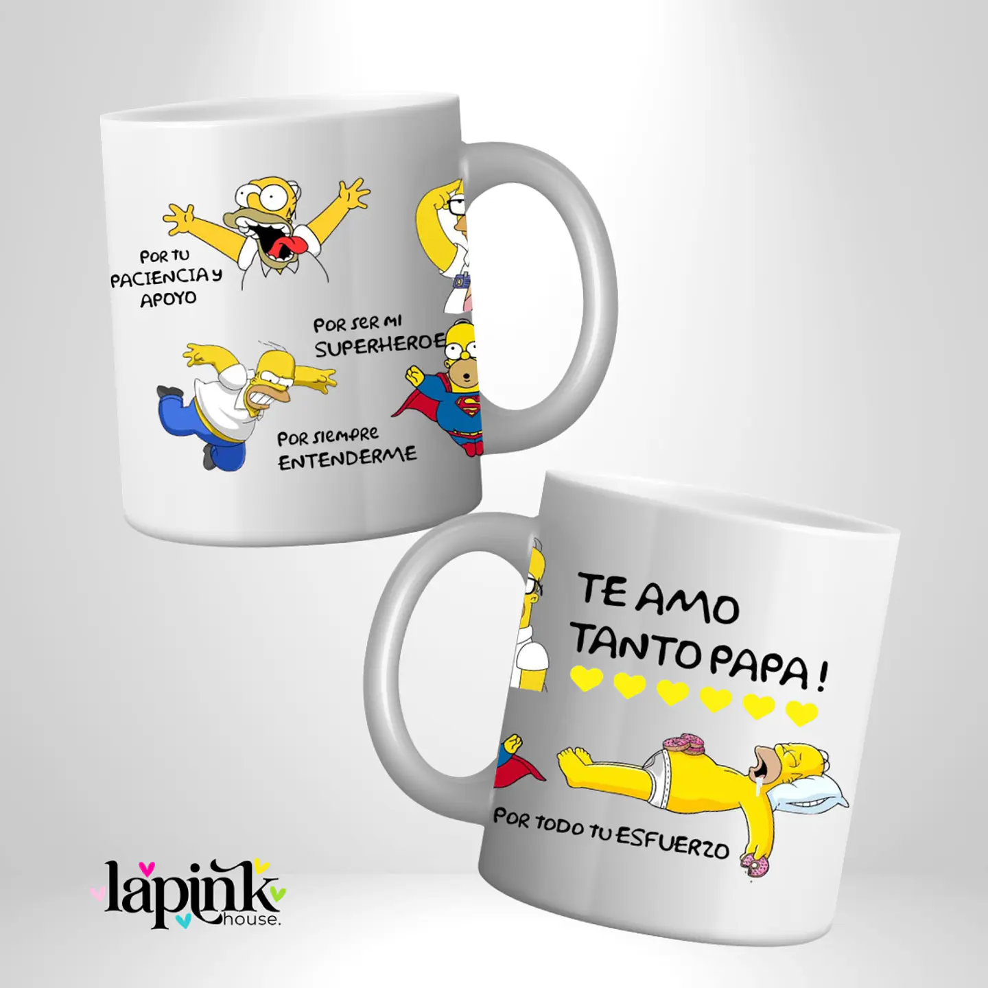Tazón Mug Día del Padre Personalizado | Regalo Especial para Papá 7 Simpsons Homero  1