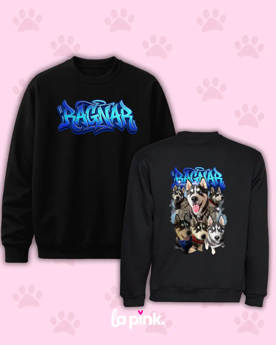Poleron Polo Doble Estampado PET Fan de tu mascota personalizada 2