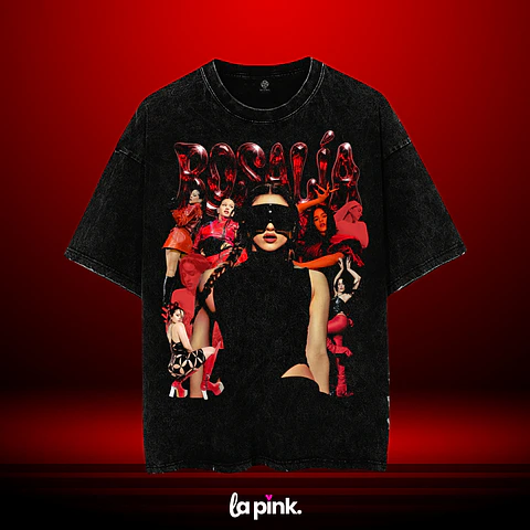 Polera Rosalía LUX Tour Chile 2026 – Diseños exclusivos - 1 Acid Wash