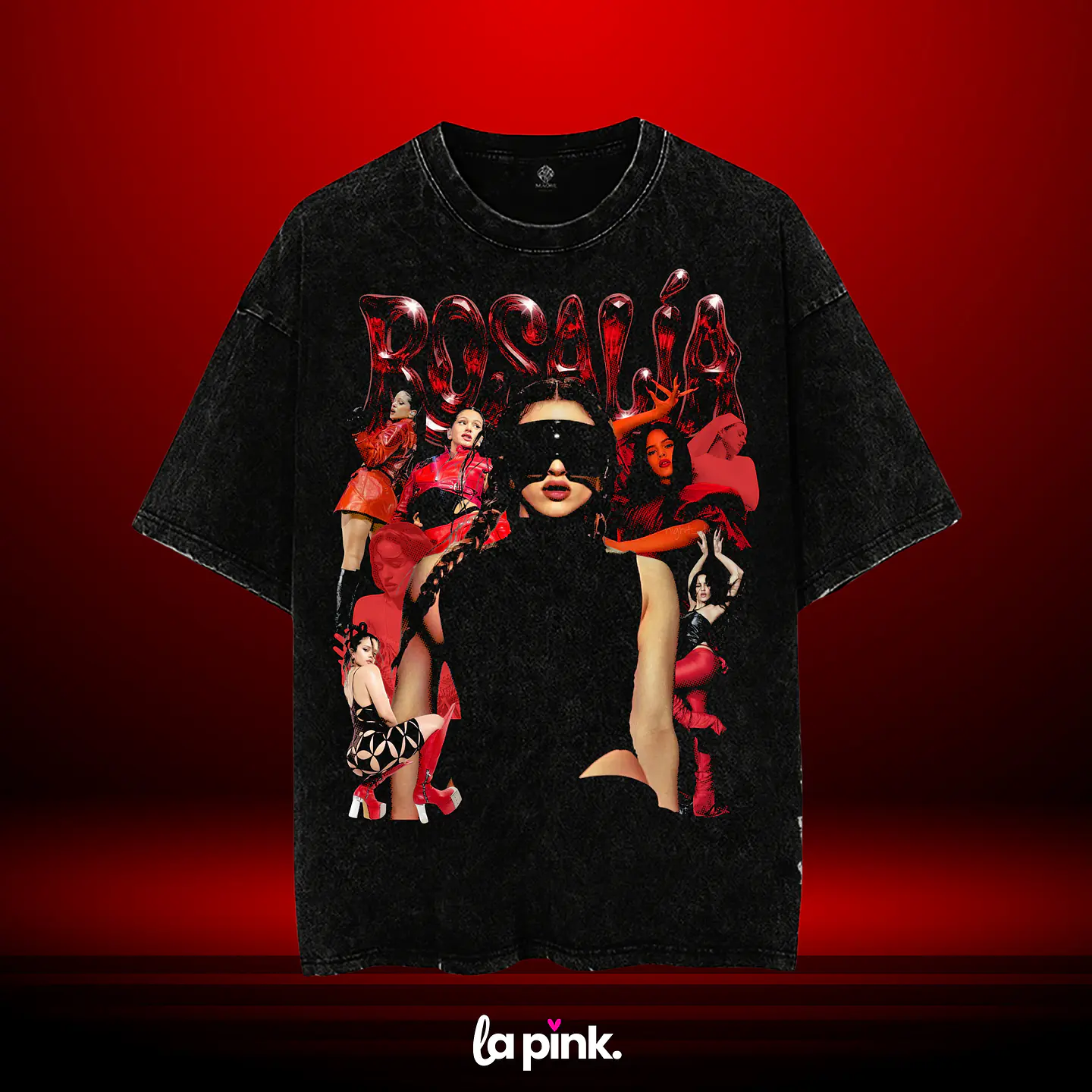 Polera Rosalía LUX Tour Chile 2026 – Diseños exclusivos - 1 Acid Wash 1