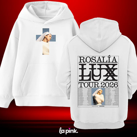 Poleron Rosalía LUX Tour Chile 2026 – Diseños exclusivos - 8 Doble Estampado