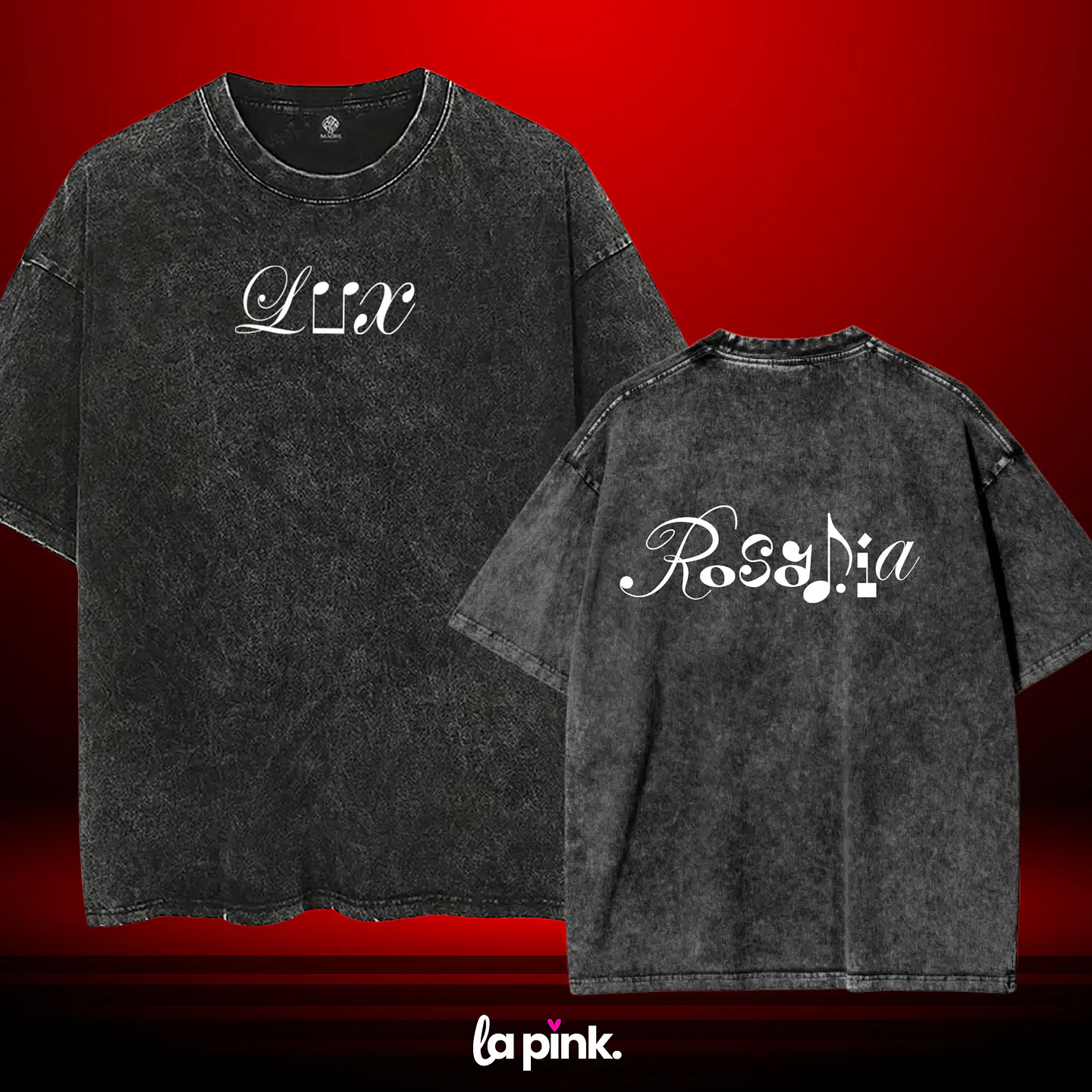 Polera Rosalía LUX Tour Chile 2026 – Diseños exclusivos - 10 Acid wash Doble Estampado 1