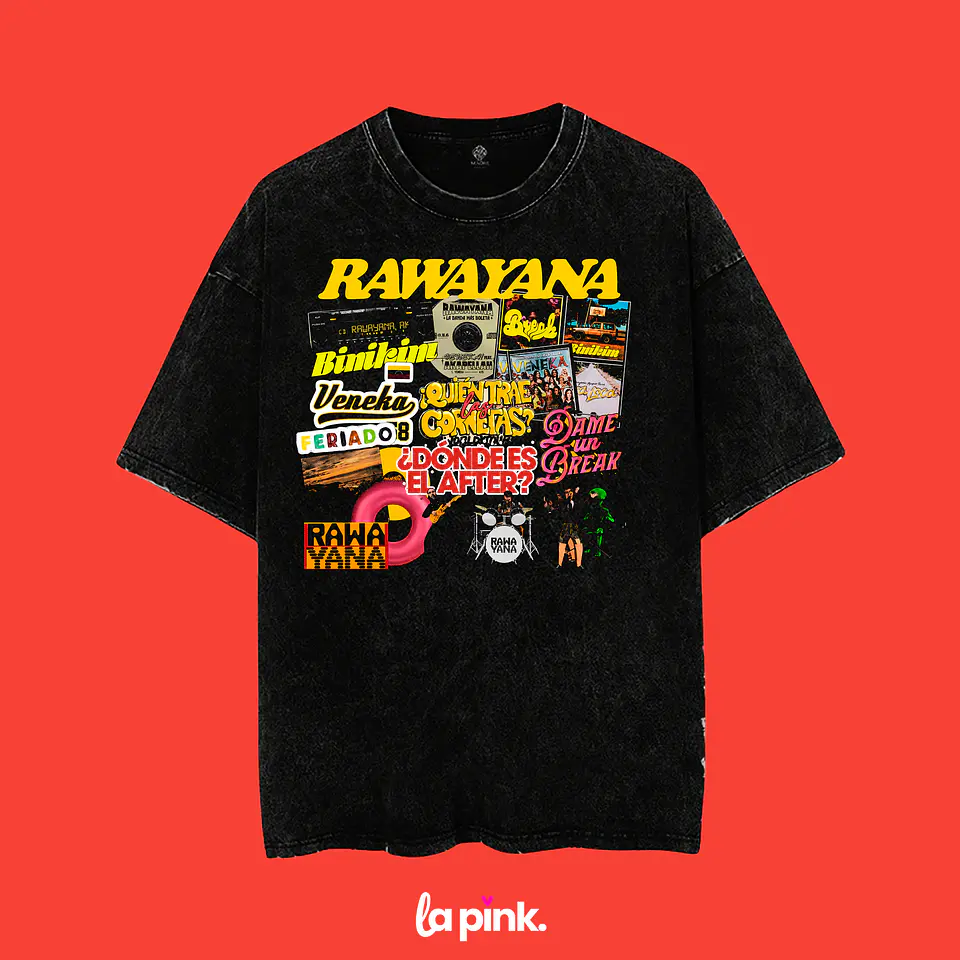 Polera Rawayana Donde es el after 2026 – Diseños exclusivos - Fan Merch - 2 Acid wash 1
