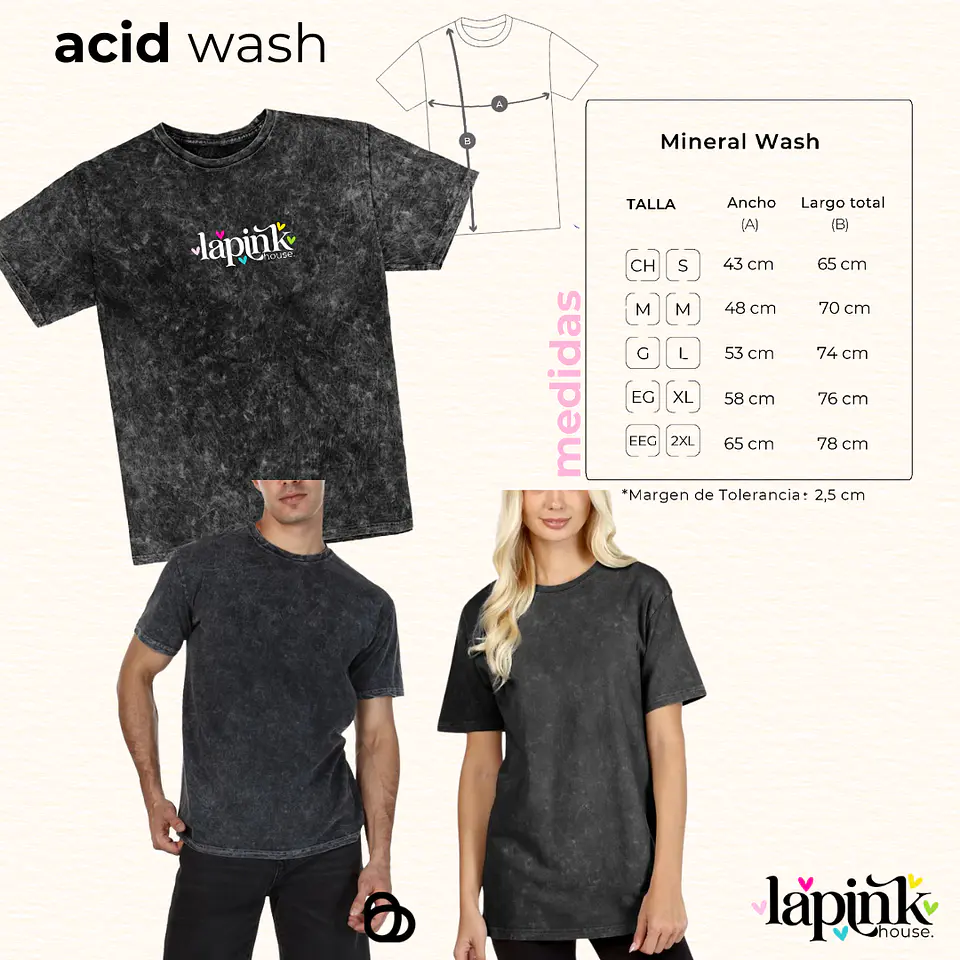 Polera Rawayana Donde es el after 2026 – Diseños exclusivos - Fan Merch - 3 Acid wash 2
