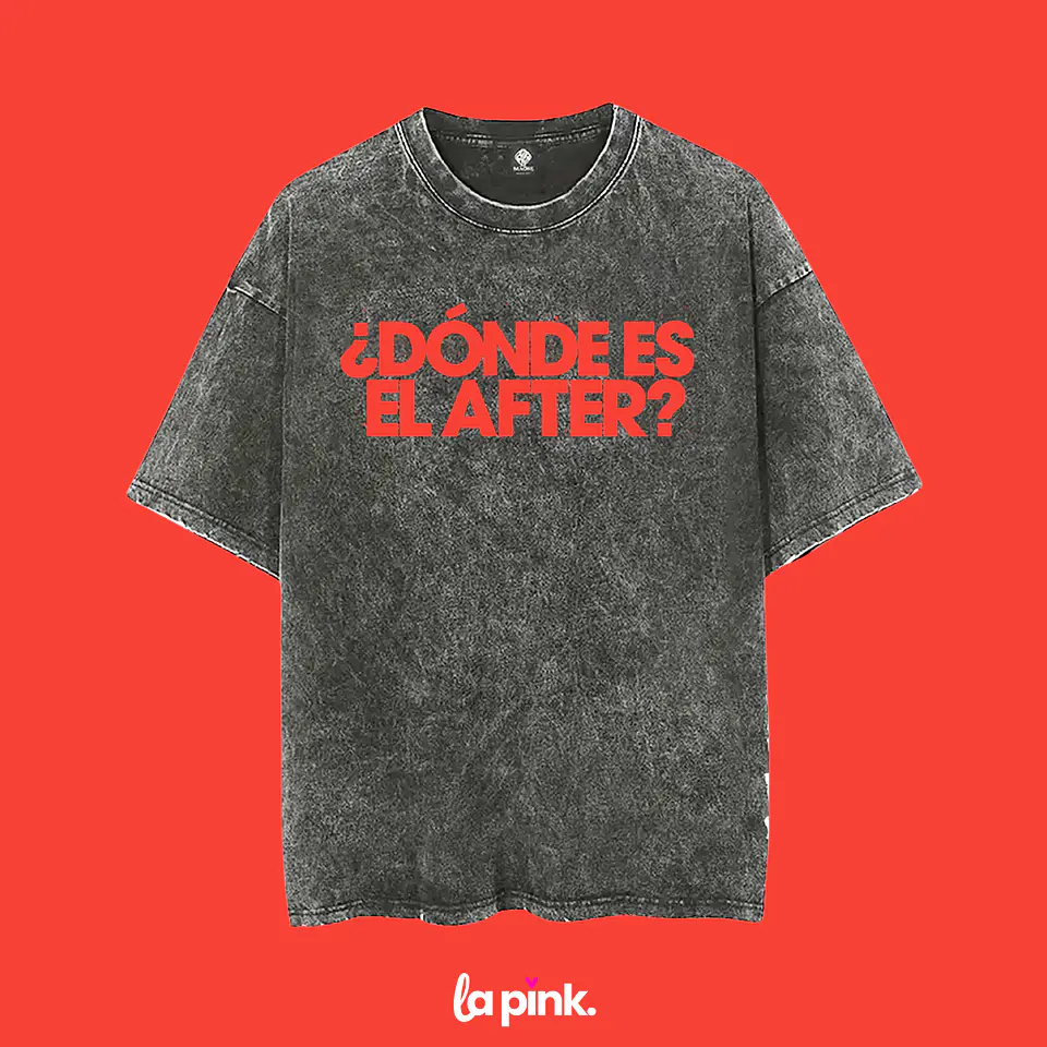Polera Rawayana Donde es el after 2026 – Diseños exclusivos - Fan Merch - 9 Acid wash Doble Estampado 2