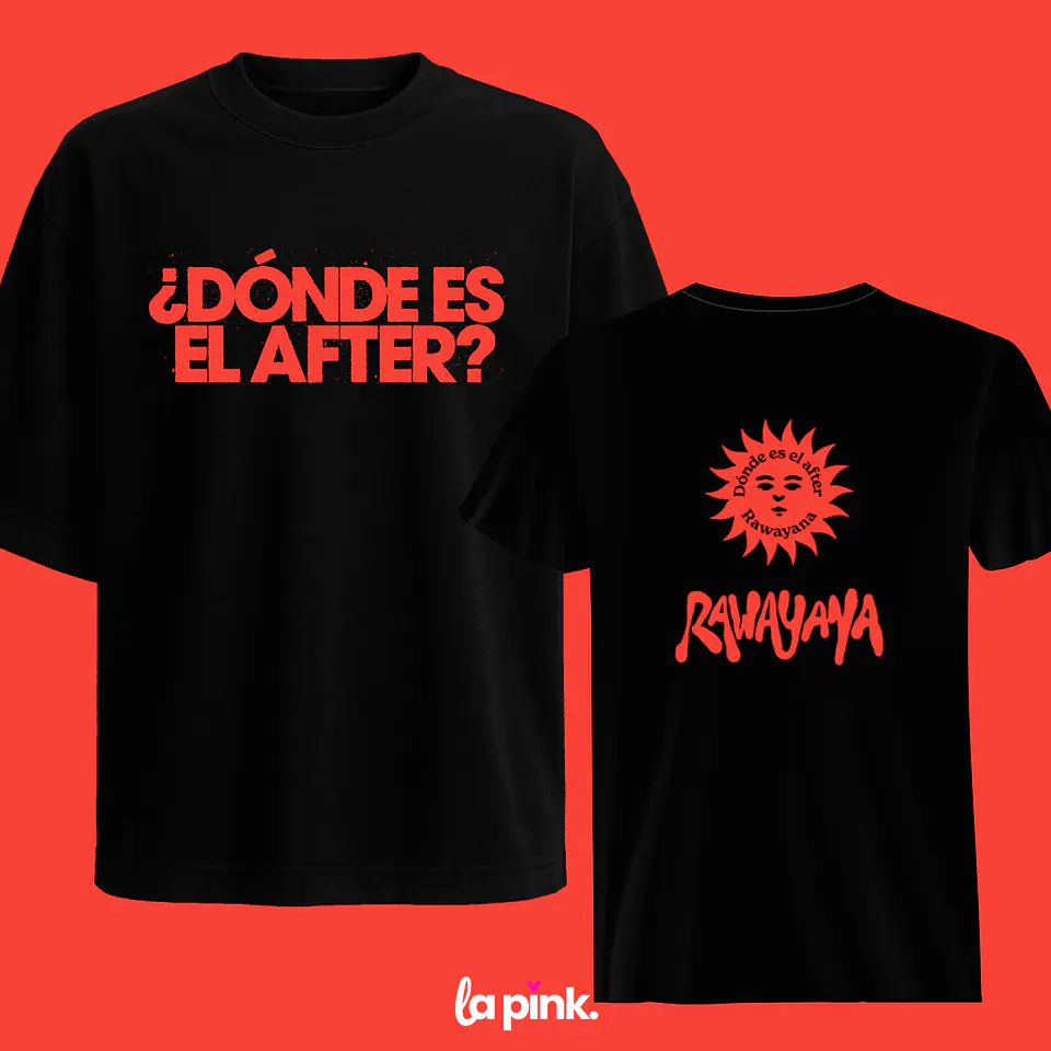 Polera Rawayana Donde es el after 2026 – Diseños exclusivos - Fan Merch - 9 Doble Estampado 2