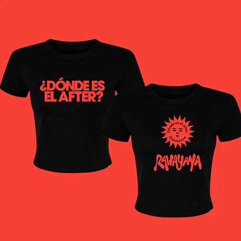 Polera Rawayana Donde es el after 2026 – Diseños exclusivos - Fan Merch - 9 Doble Estampado
