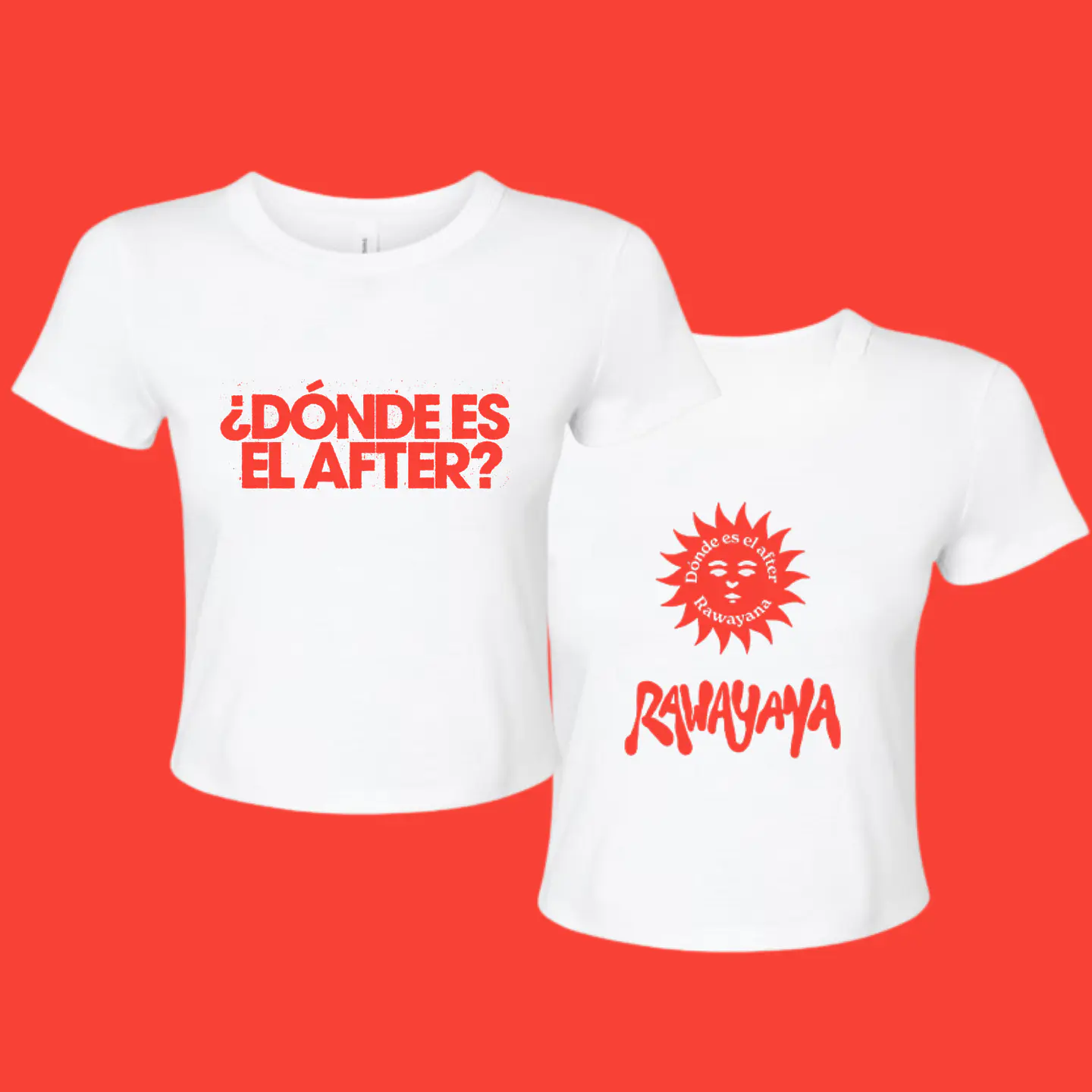 Polera Rawayana Donde es el after 2026 – Diseños exclusivos - Fan Merch - 9 Doble Estampado 7