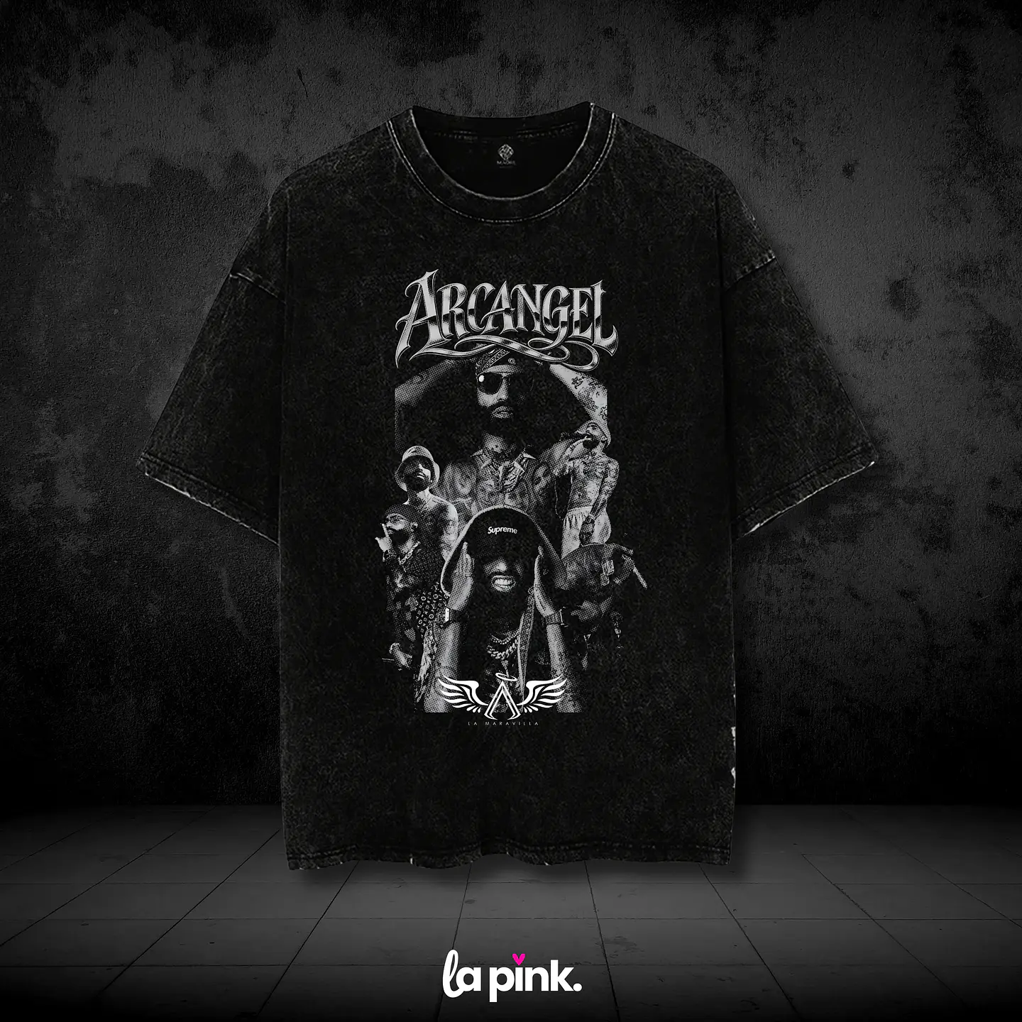 Polera Arcángel La 8va Maravilla 2026 – Diseños exclusivos - 1 Acid Wash 1
