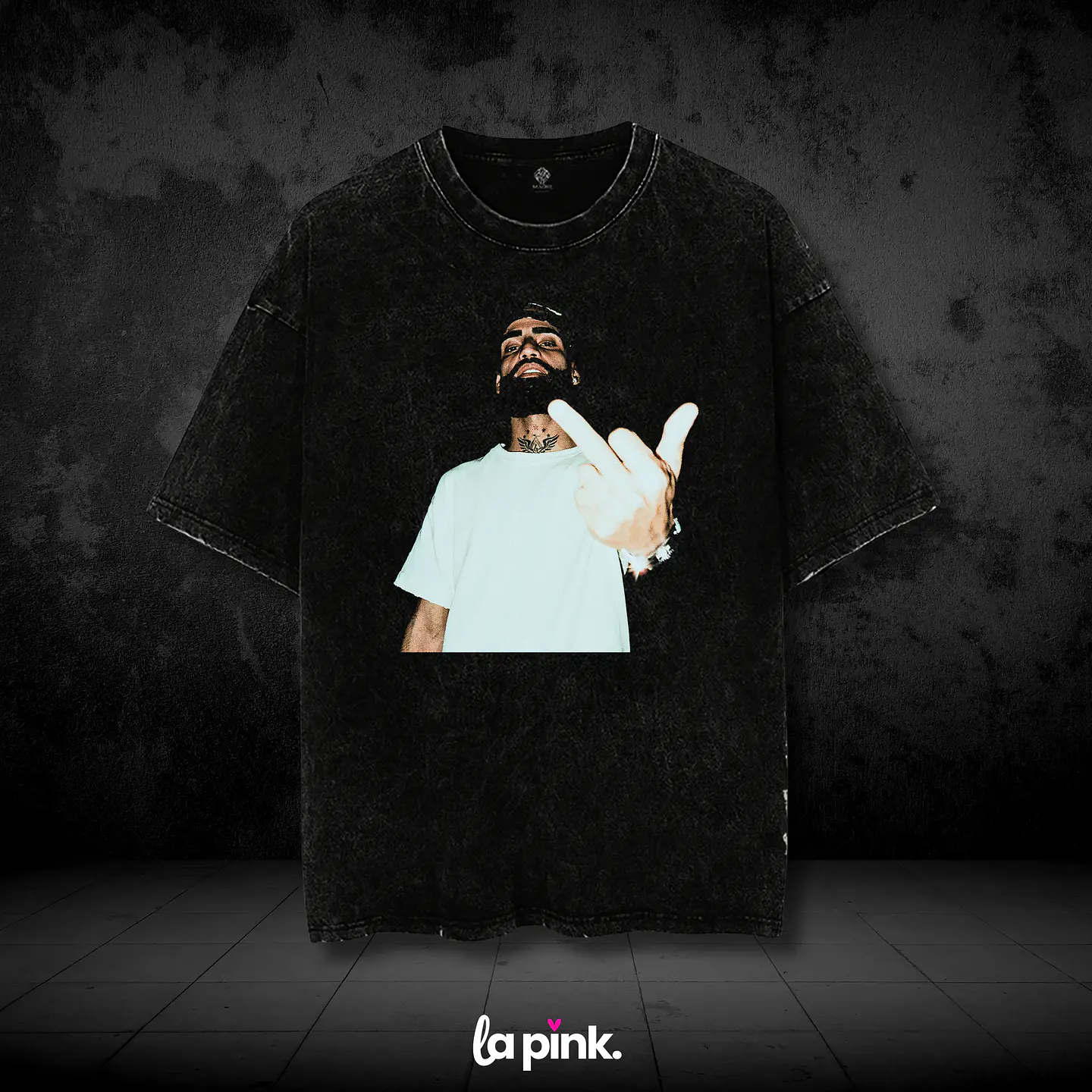 Polera Arcángel La 8va Maravilla 2026 – Diseños exclusivos - 2 Acid Wash 1