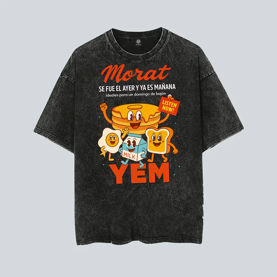 Polera Morat Ya es Mañana 2026 Diseños exclusivos Modelo 05 Acid wash 1
