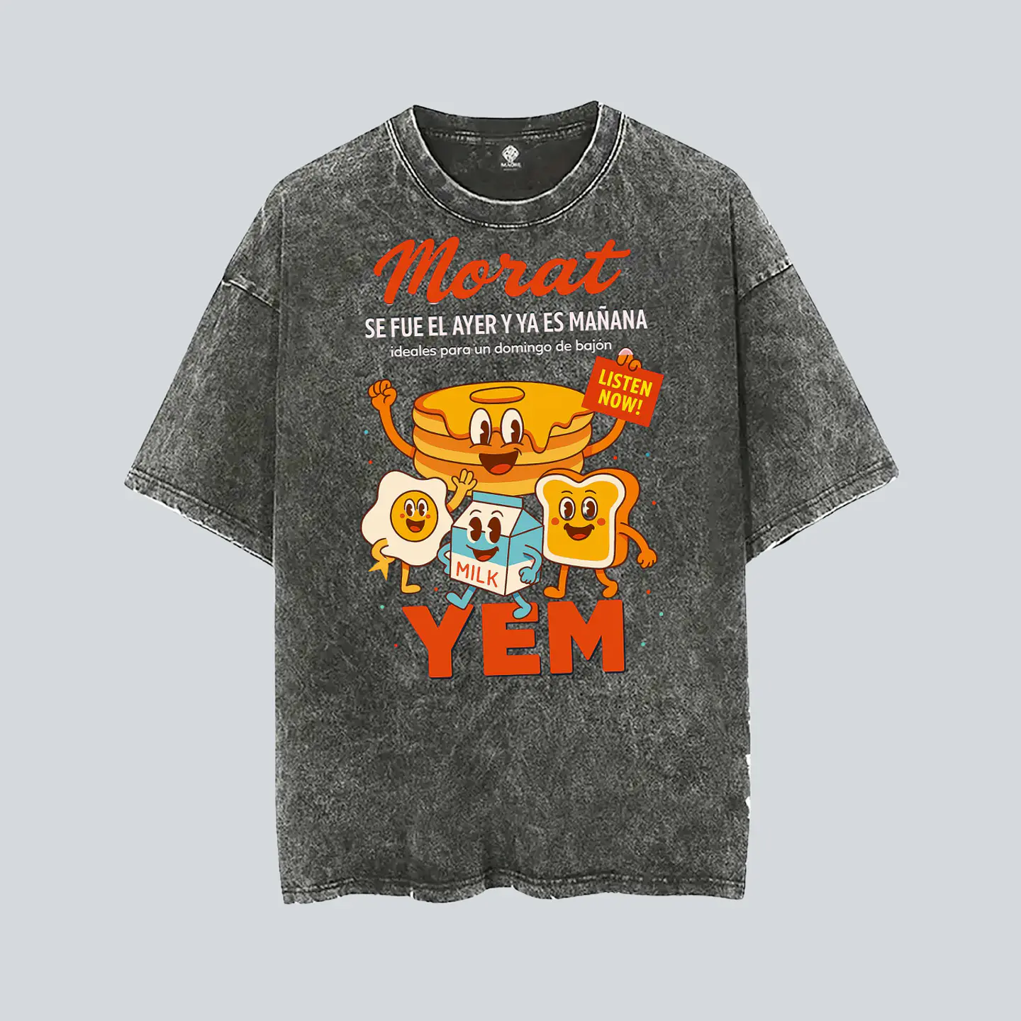 Polera Morat Ya es Mañana 2026 Diseños exclusivos Modelo 05 Acid wash 2