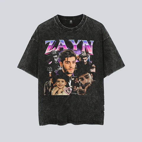 Polera ZAYN Malik Chile 2026 | The Konnakol Tour Santiago 7  Acid Wash