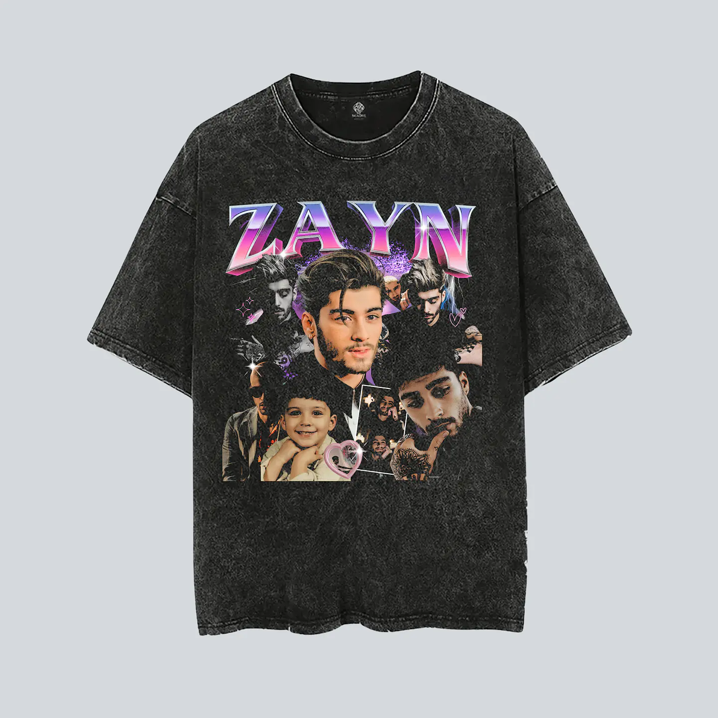 Polera ZAYN Malik Chile 2026 | The Konnakol Tour Santiago 7  Acid Wash 1
