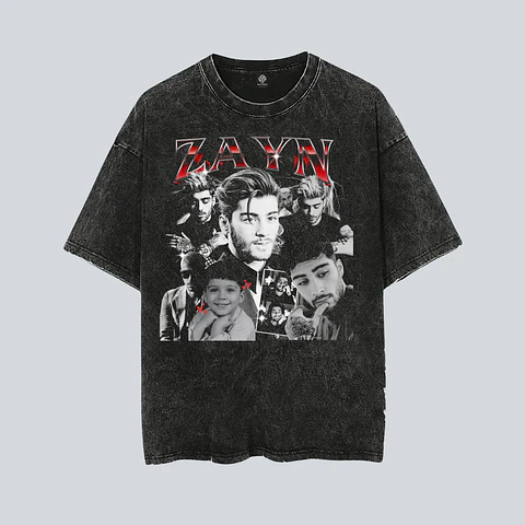 Polera ZAYN Malik Chile 2026 | The Konnakol Tour Santiago 8  Acid Wash
