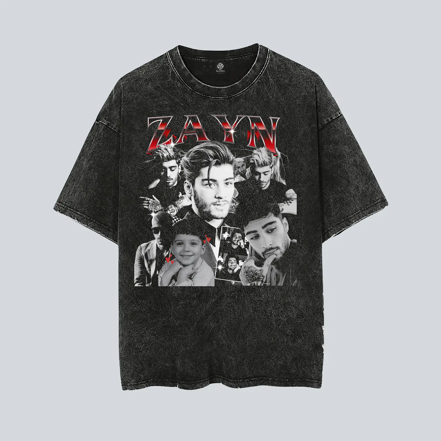 Polera ZAYN Malik Chile 2026 | The Konnakol Tour Santiago 8  Acid Wash 1