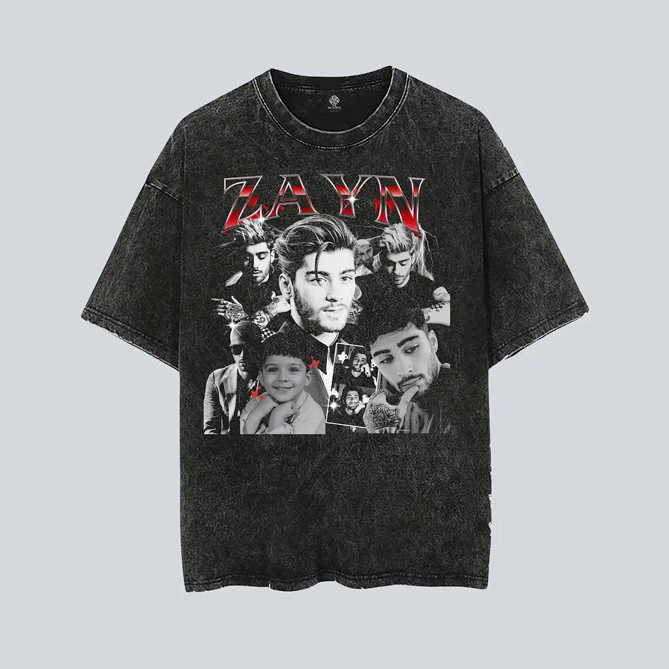 Polera ZAYN Malik Chile 2026 | The Konnakol Tour Santiago 8  Acid Wash 1