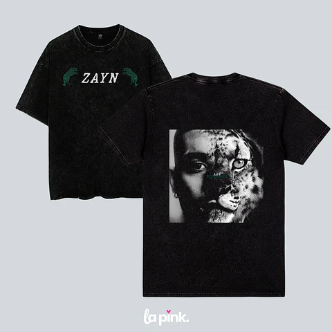 Polera ZAYN Malik Chile 2026 | The Konnakol Tour Santiago 9  Acid Wash Doble Estampado