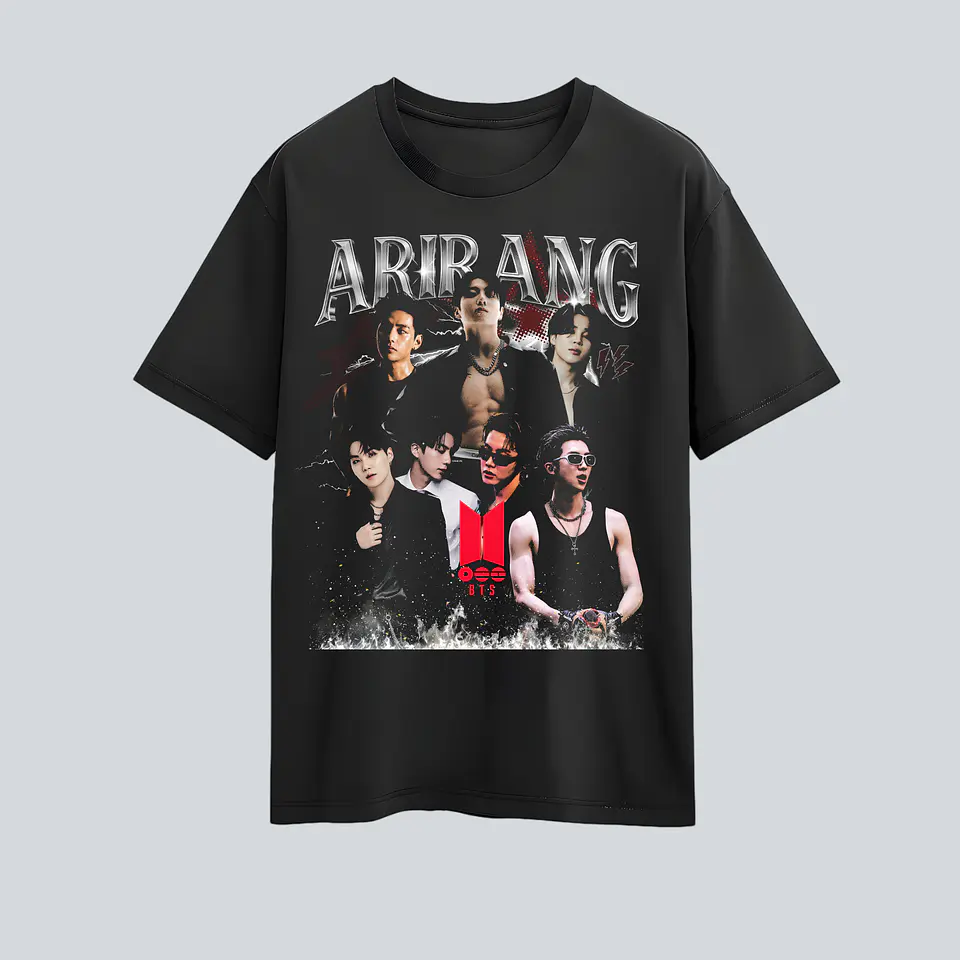 Polera BTS Arirang- Diseños Exclusivos K-pop 18 - 100% Algodón 1