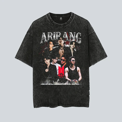 Polera BTS - Diseños Exclusivos K-pop 18 - 100% Algodón- Acid wash-