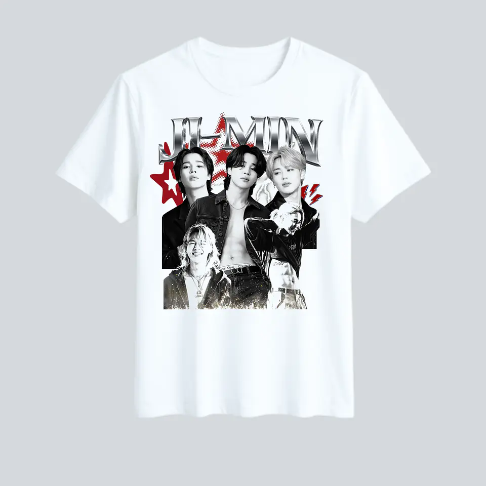 Polera BTS Arirang- Diseños Exclusivos K-pop 20 Jimin- 100% Algodón 3