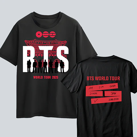 Polera BTS Arirang - Diseños Exclusivos K-pop 25 - 100% Algodón- Doble estampado