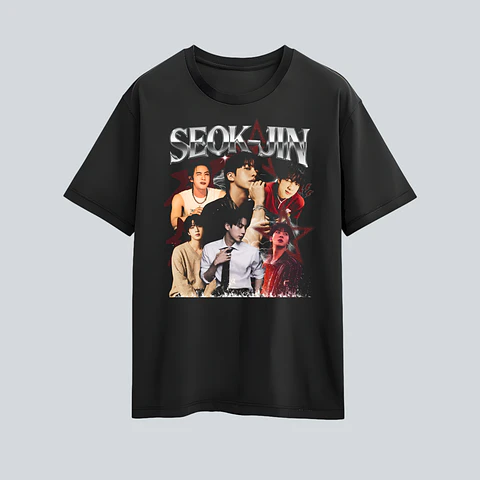 Polera BTS Arirang- Diseños Exclusivos K-pop 28 Seok Jin- 100% Algodón