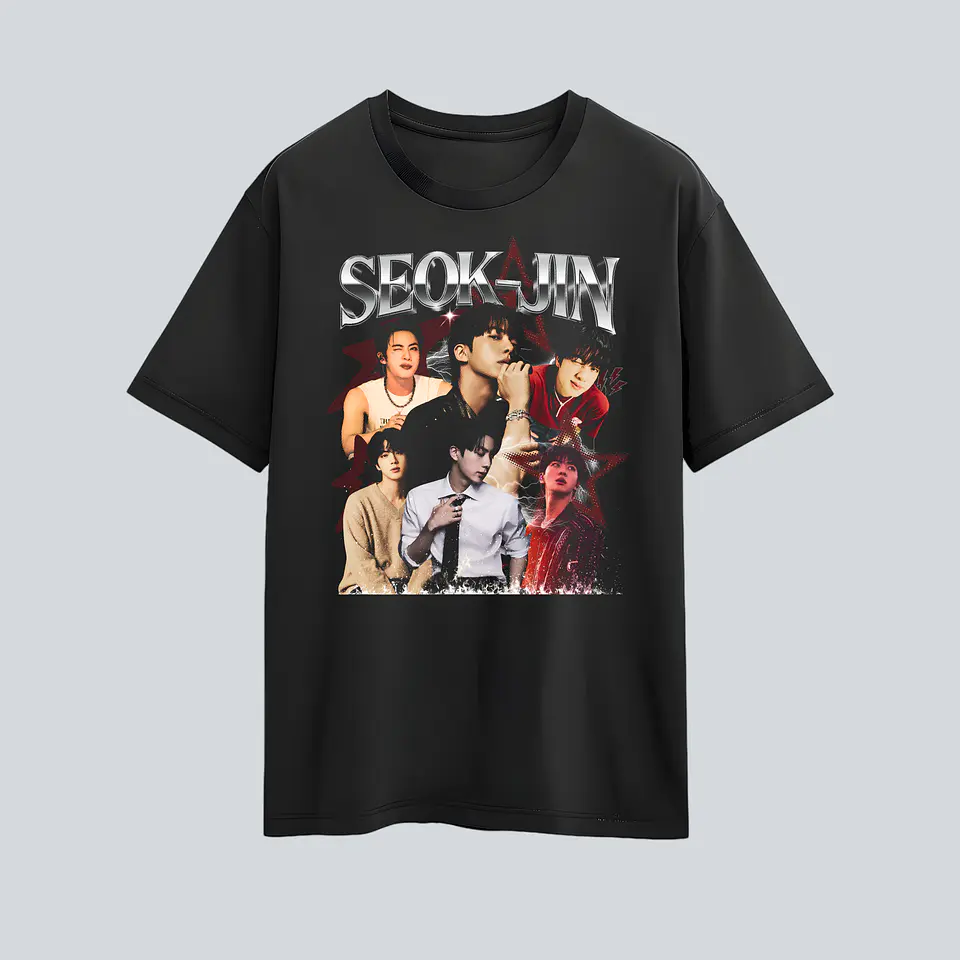 Polera BTS Arirang- Diseños Exclusivos K-pop 28 Seok Jin- 100% Algodón 1