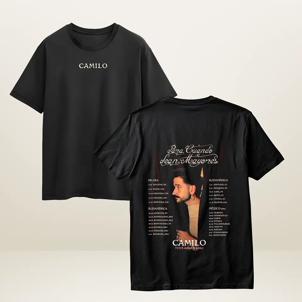 Polera Camilo Chile 2026 Diseños Exclusivos 1 | Worldwide Tour 1