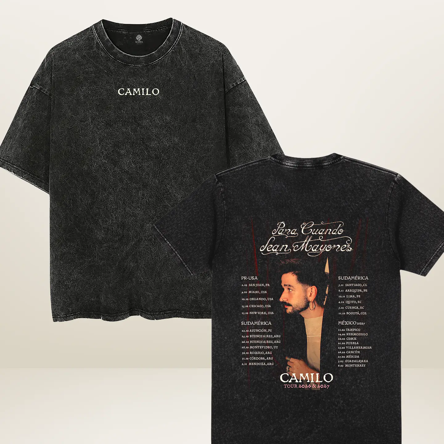 Polera Camilo Chile 2026 Diseños Exclusivos 1 | Worldwide Tour 2