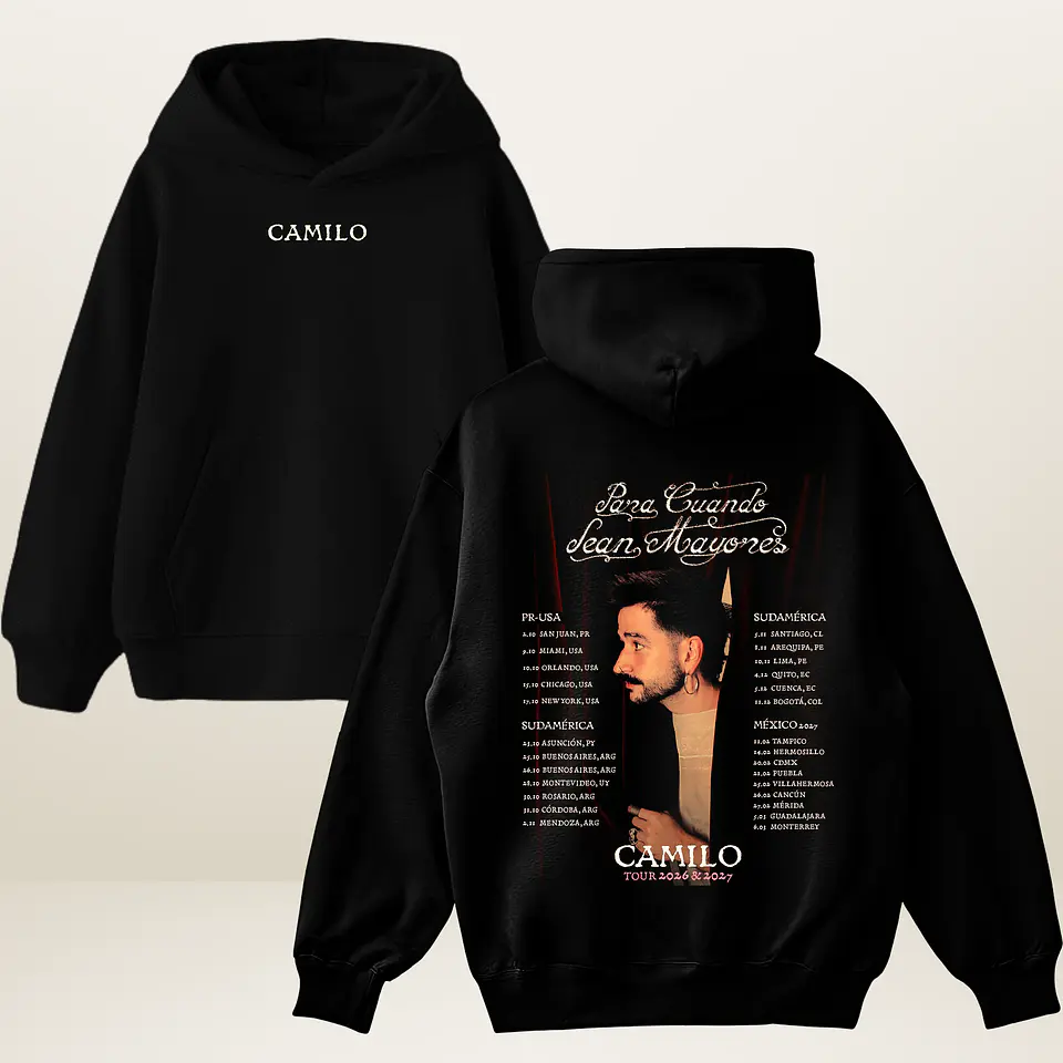 Polera Camilo Chile 2026 Diseños Exclusivos 1 | Worldwide Tour 3