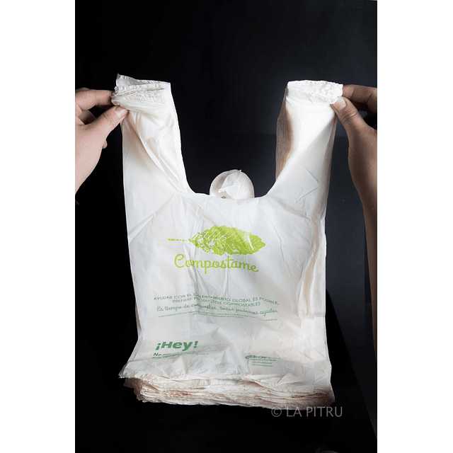 Bolsas Camiseta Compostable 30 unidades