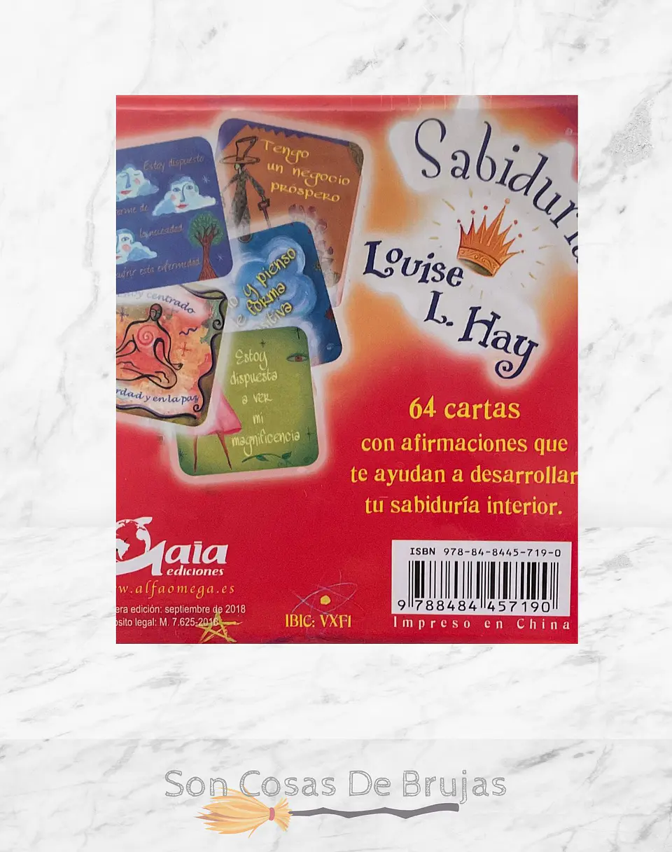 Sabiduría Louise L. Hay, 64 Cartas + Libro  2