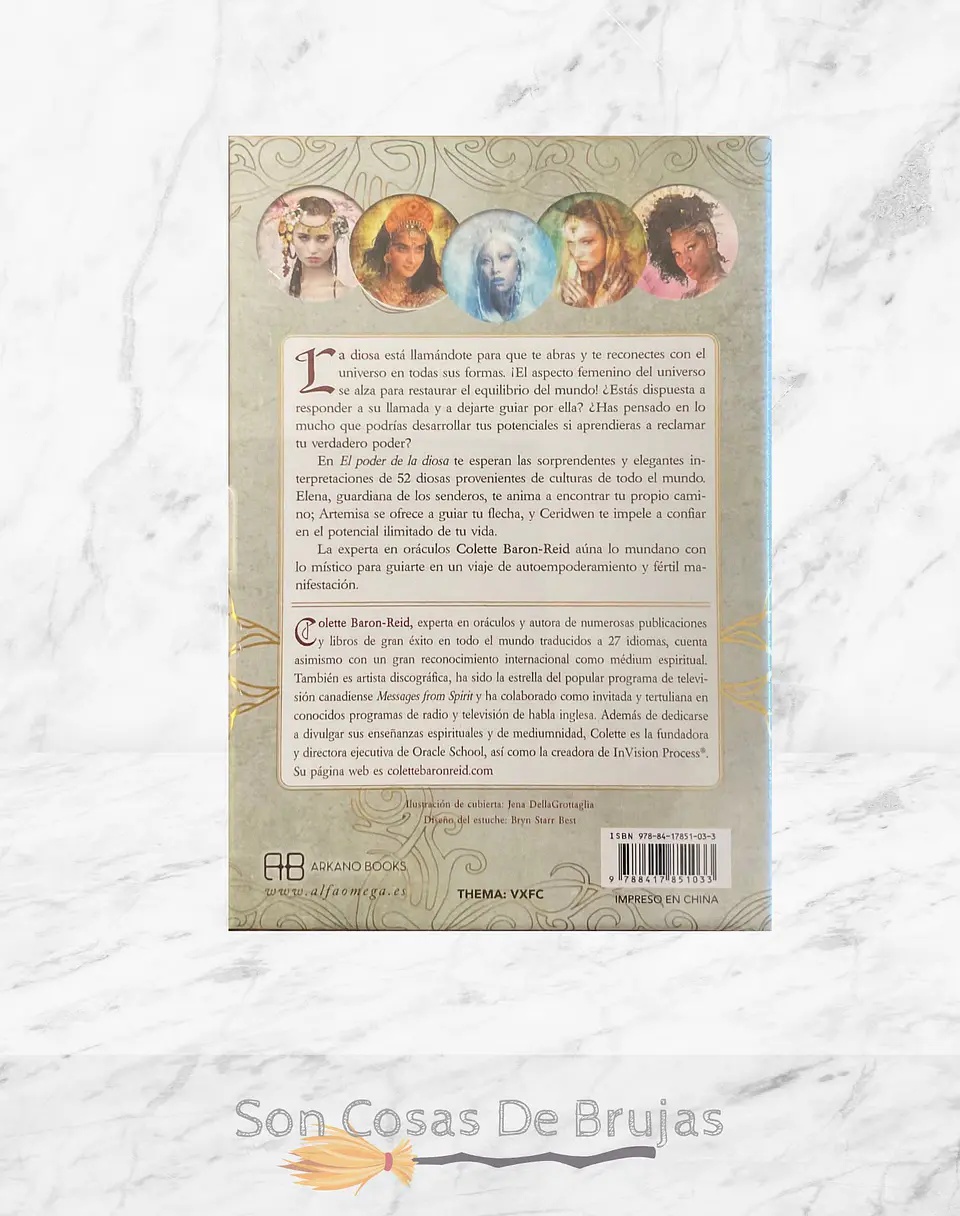 El Poder De La Diosa, 52 Cartas Oráculo + Libro  2