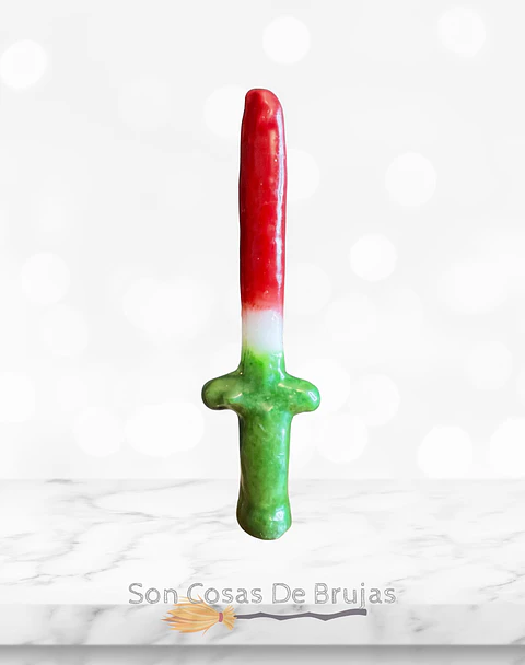 Vela Espada de San Jorge - 19 cm aprox.