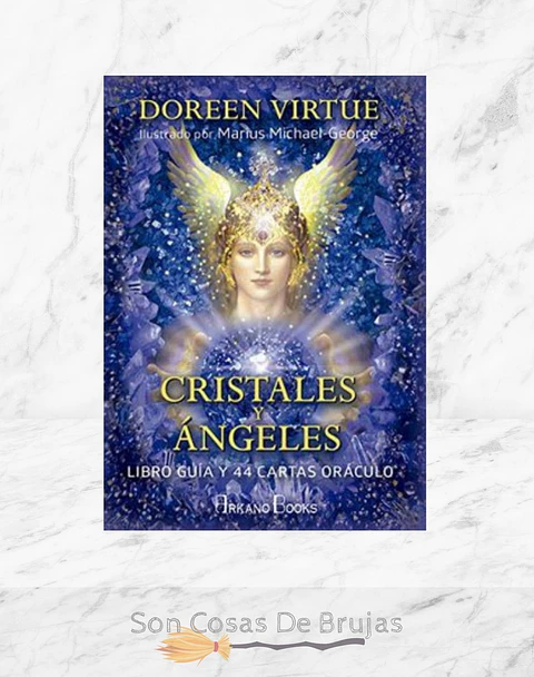Cristales y Ángeles, Libro Guía y 44 Cartas Oráculos 