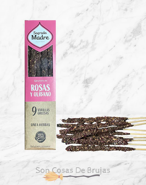 Sahumerio de Rosas y Olíbano 100% natural 