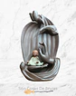 Cascada de Humo, Niño Buda + 20 conos de incienso de regalo - 21,5 x 12 x 10 cm. - Miniatura 2
