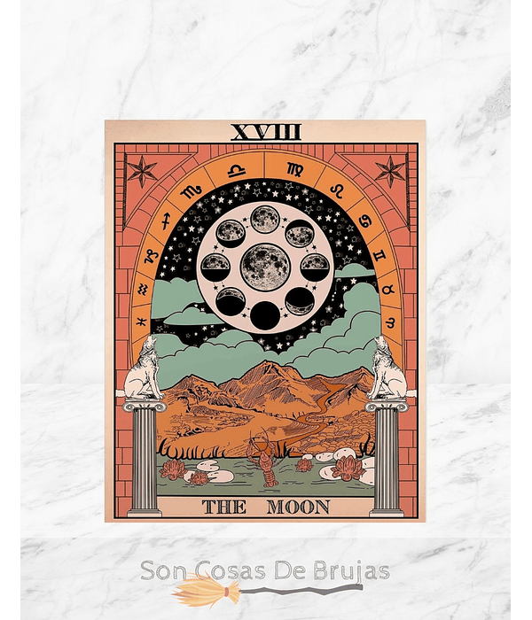 Tapiz Pared, Arcano XVIII (Luna) - 1,45 X 1,28 cm 
