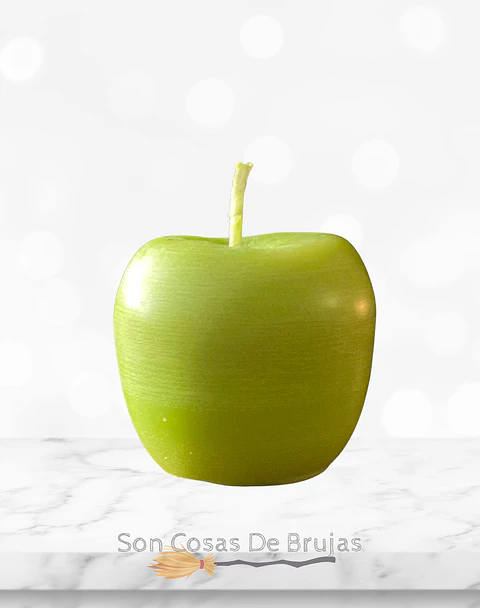 Vela Manzana Verde - 5x5 cm aprox.