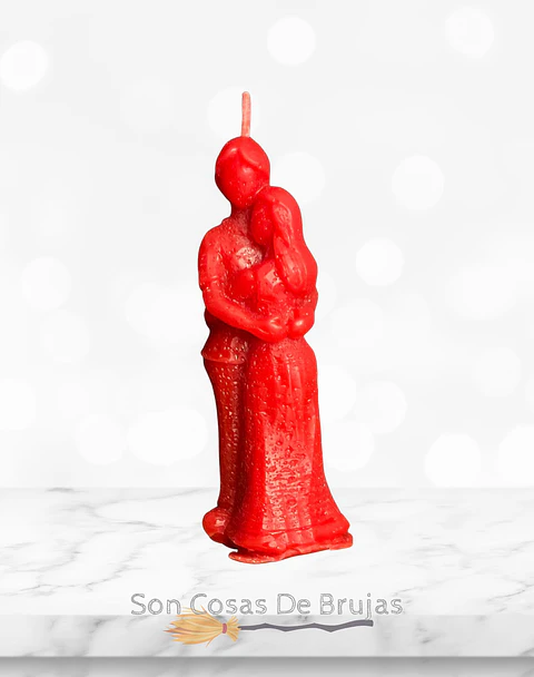 Vela Pareja Roja -  10 x 3 aprox.