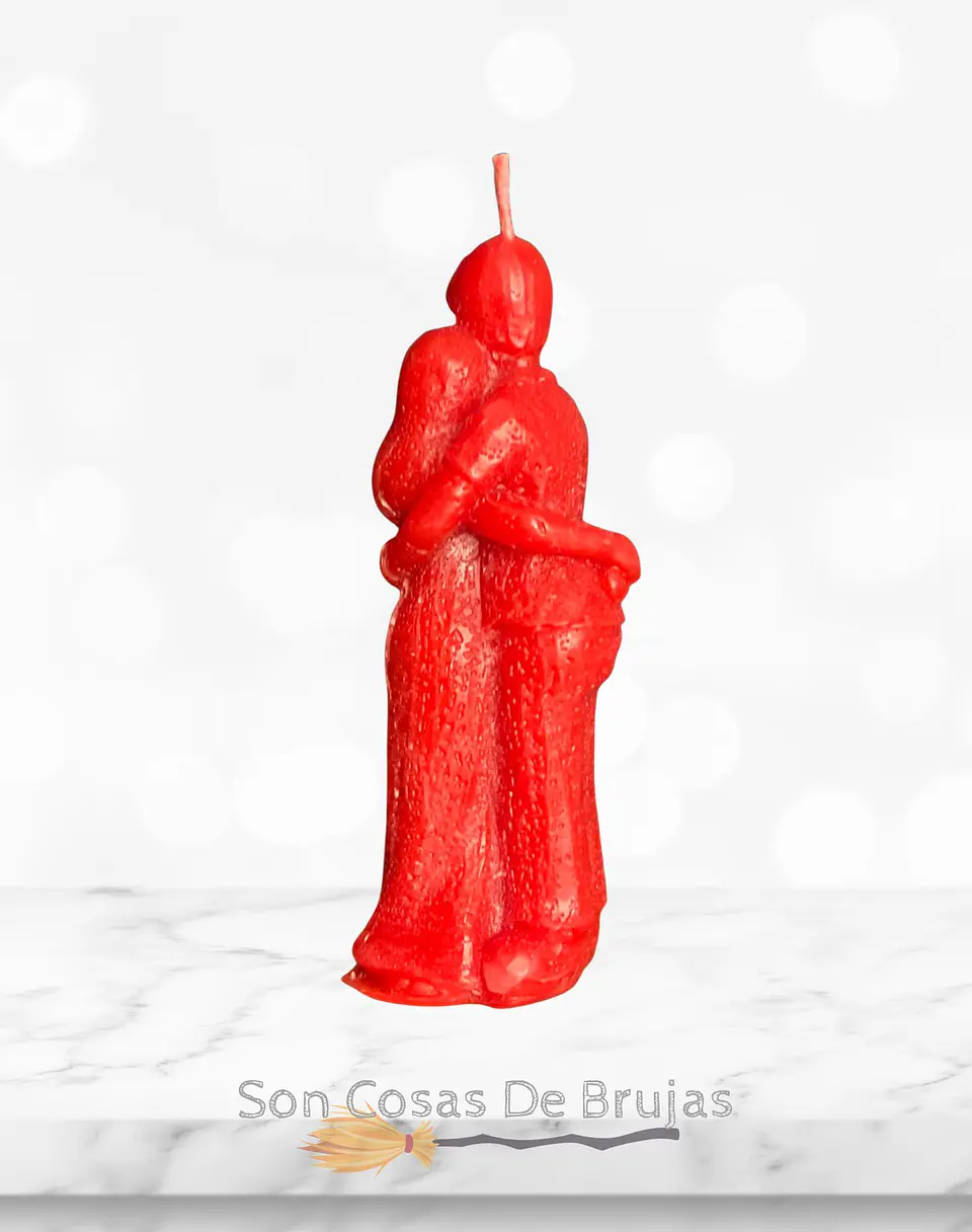Vela Pareja Roja -  10 x 3 aprox. 2