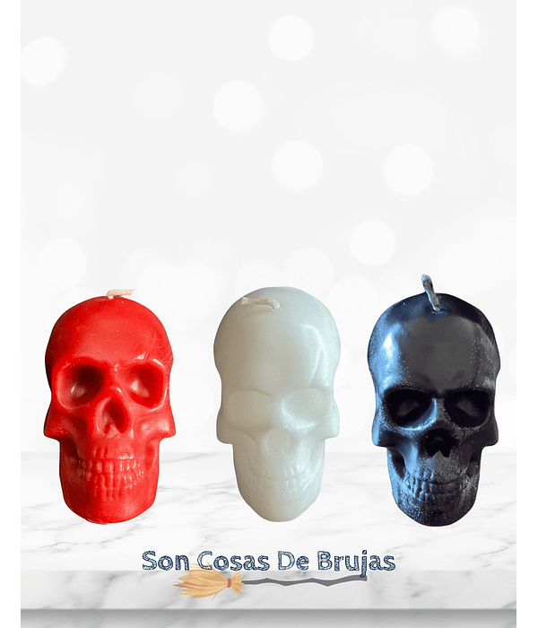 Vela Cráneo, Colores - 90 grs. aprox.