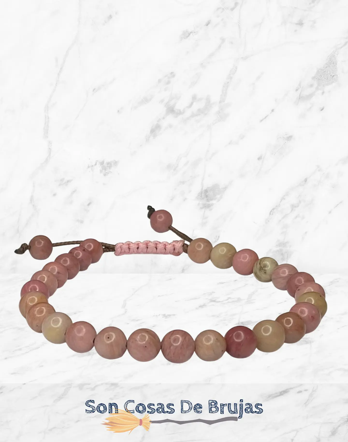 Pulsera ajustable Rodocrosita - 6 mm 2