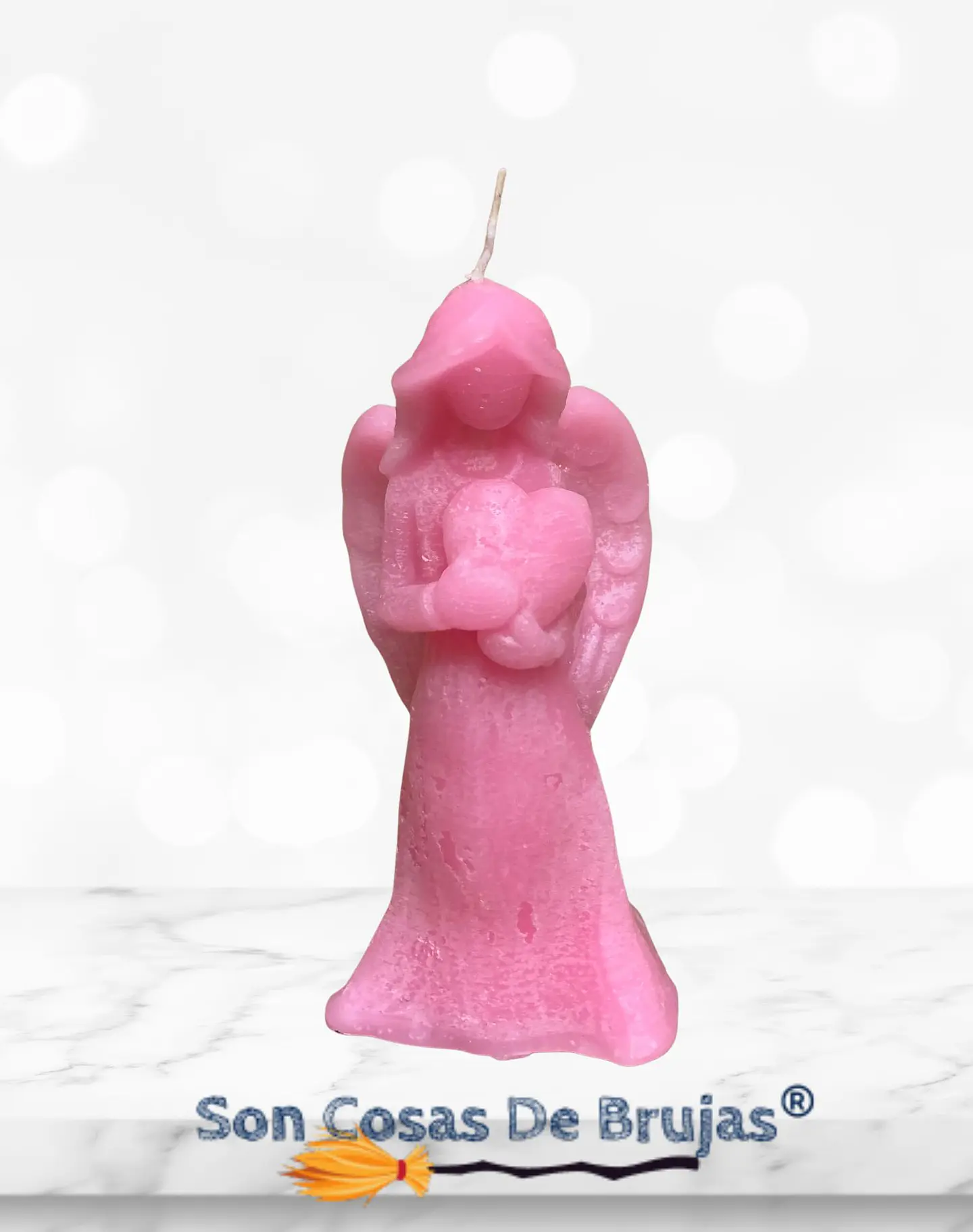 Vela Ángel Rosado - 11 x 5,5 cm aprox. 1